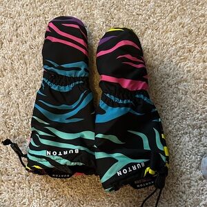 Burton toddler grommit Black and Multicolor Patterned Mittens